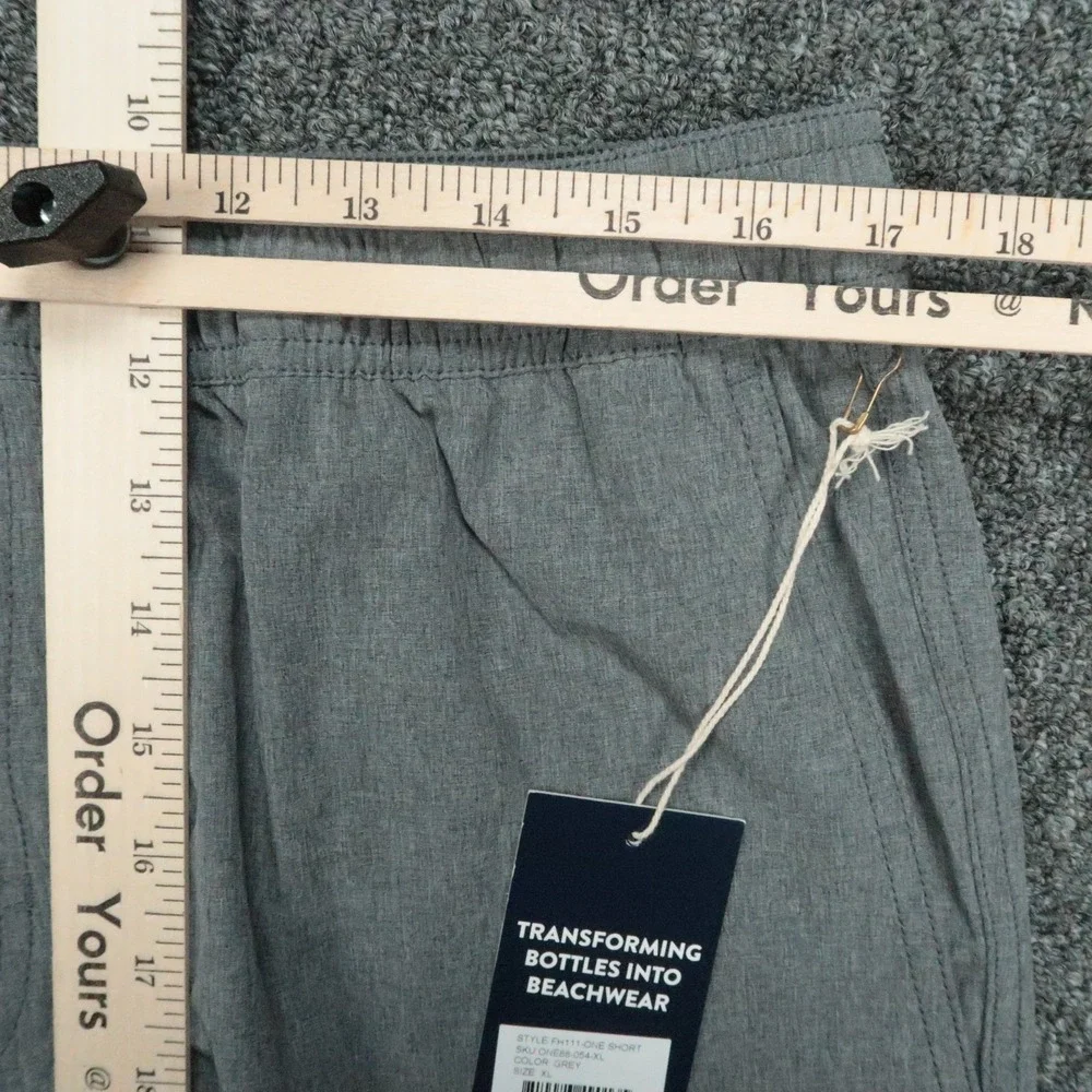 Fair Harbor Swim Shorts Mens XL Gray One Short Beach Stretch Swimming